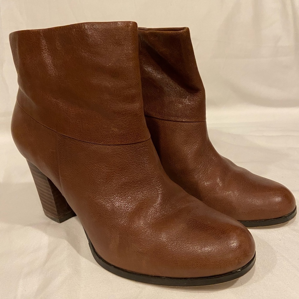 Cole Haan Nike Air brown leather booties 7.5